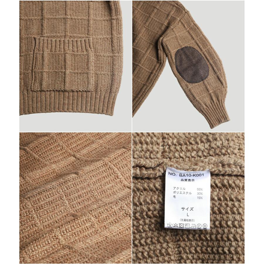 BALLAST ARK / バラストアーク ： PLAID KNIT CARDIGAN BA10-K001 