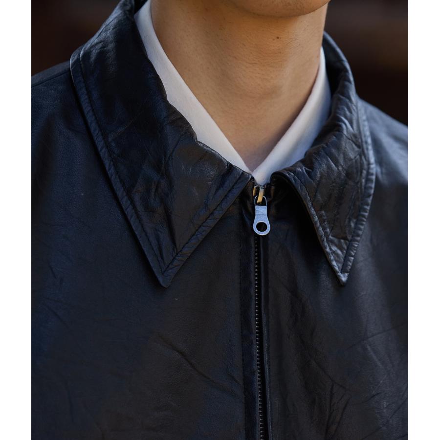 BALLAST ARK / バラストアーク ： Upcycled Cow Leather Jacket ： BA12-JK01の画像