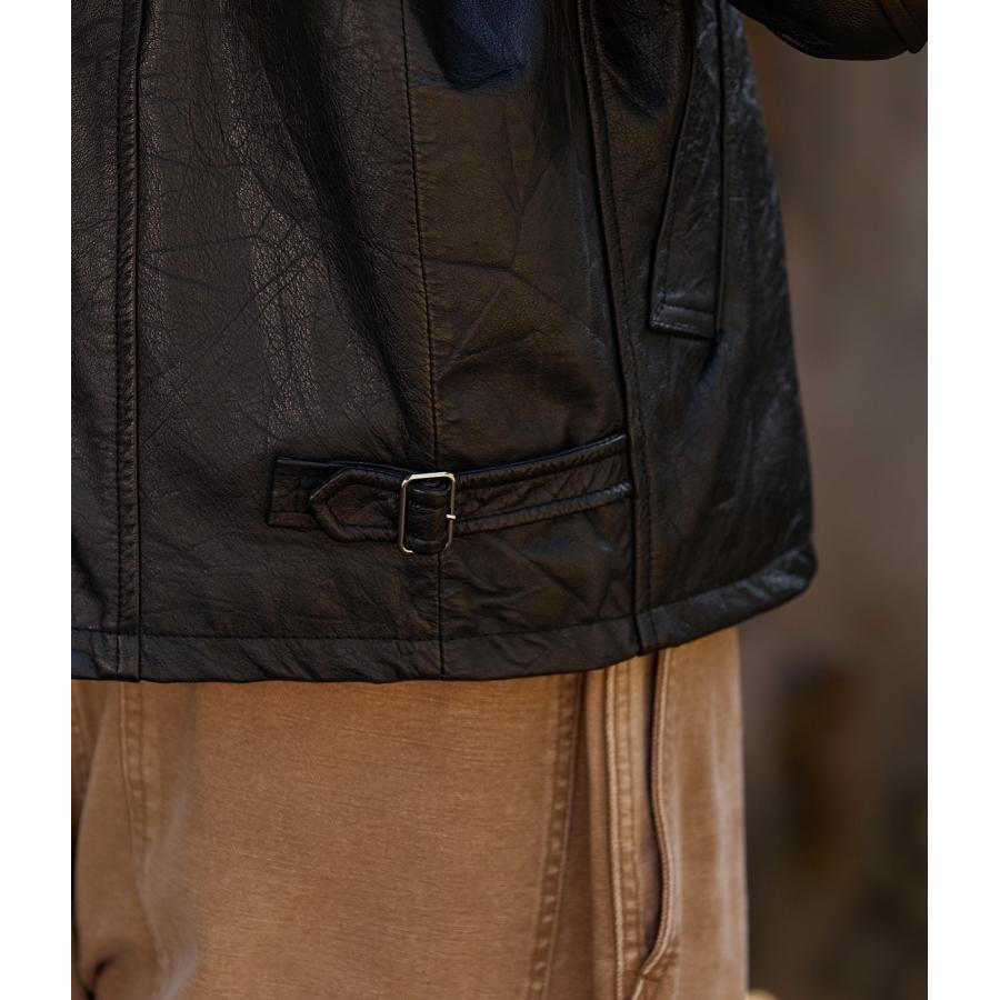 BALLAST ARK / バラストアーク ： Upcycled Cow Leather Jacket ： BA12-JK01の画像
