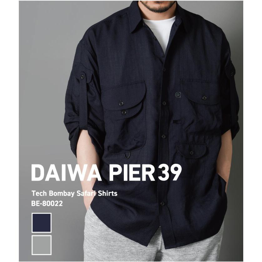 本物の  / PIER39 DAIWA ダイワ BE-80022 ： 全2色 / Shirts Safari Bombay Tech ： ピアサーティナイン 半袖