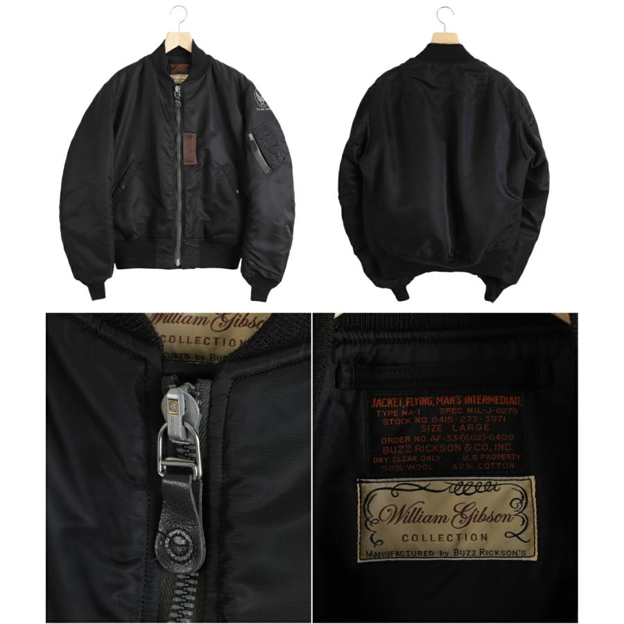 【P10倍】BUZZ RICKSON’S William gibson COLLECTION ： BLACK MA-1 Ist ALBERT TURNER & CO INC MODEL ： BR15414 | WILLIAM GIBSON | 02