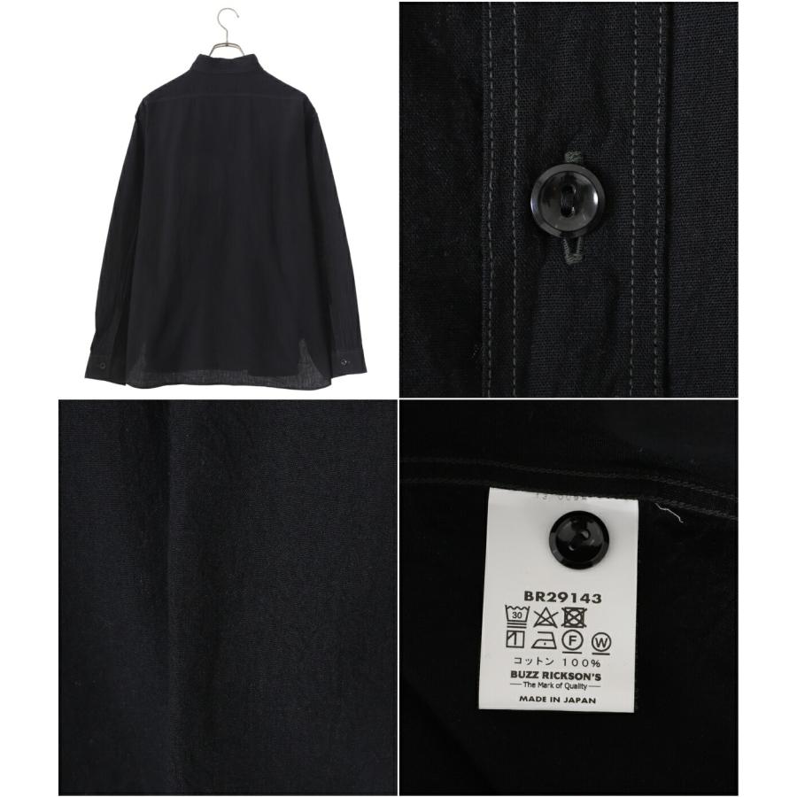 【P10倍】BUZZ RICKSON’S William gibson COLLECTION / バズリクソンズ ウィリアムギブソンコレクション ： BLACK CHAMBRAY WORK SHIRTS ： BR29143 | WILLIAM GIBSON | 01