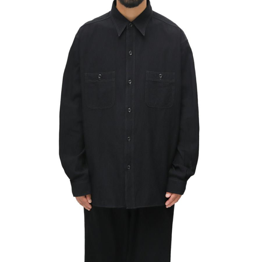 【P10倍】BUZZ RICKSON’S William gibson COLLECTION / バズリクソンズ ウィリアムギブソンコレクション ： BLACK CHAMBRAY WORK SHIRTS ： BR29143 | WILLIAM GIBSON | 02