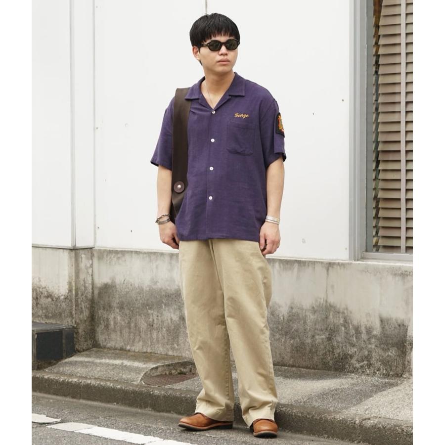 【P10倍】BUZZ RICKSON’S / バズリクソンズ ： U.S. NAVY RAYON / LINEN S/S SHIRT CHAIN EMB’D ： BR39510 | BUZZ RICKSON'S | 05