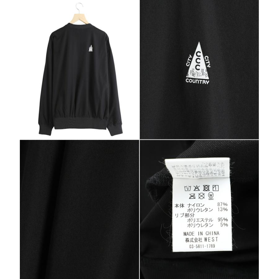 CITY COUNTRY / シティー カントリー ： STRETCH CREWNECK CCC-253C004