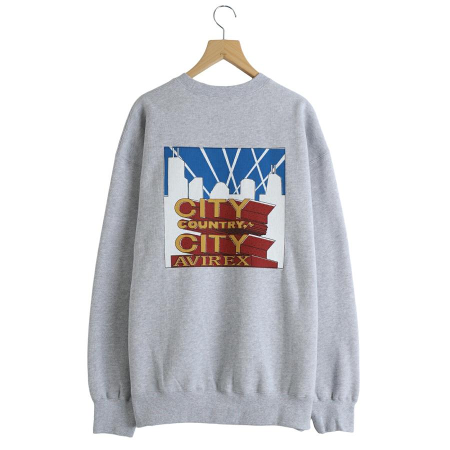【15%OFF】CITY COUNTRY CITY / シティー カントリー シティー ： CITY COUNTRY CITY x AVIREX_SWEAT SHIRT ： CCC-253C006 | CITY COUNTRY CITY
