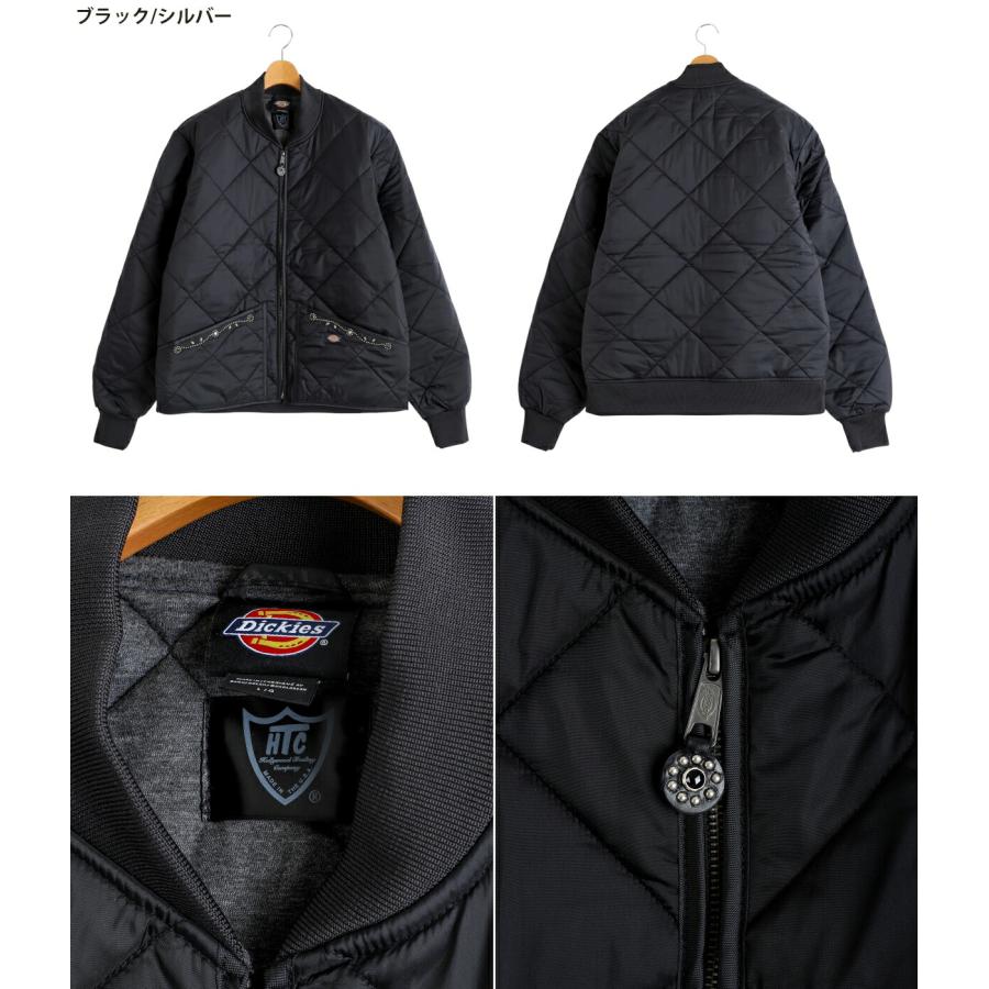 HTC / エイチティーシー ： DICKIES DIAMOND QUILT JACKET SN32 STONE / 全2色 ： DICKIES-SN32の画像