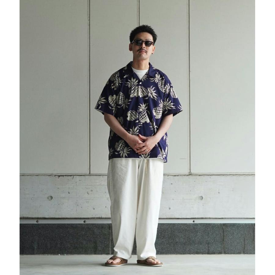DUKE KAHANAMOKU / デューク カハナモク ： S/S COTTON OPEN SHIRT DUKE’S PINEAPPLE / 全2色 ： DK37811 | DUKE KAHANAMOKU | 10