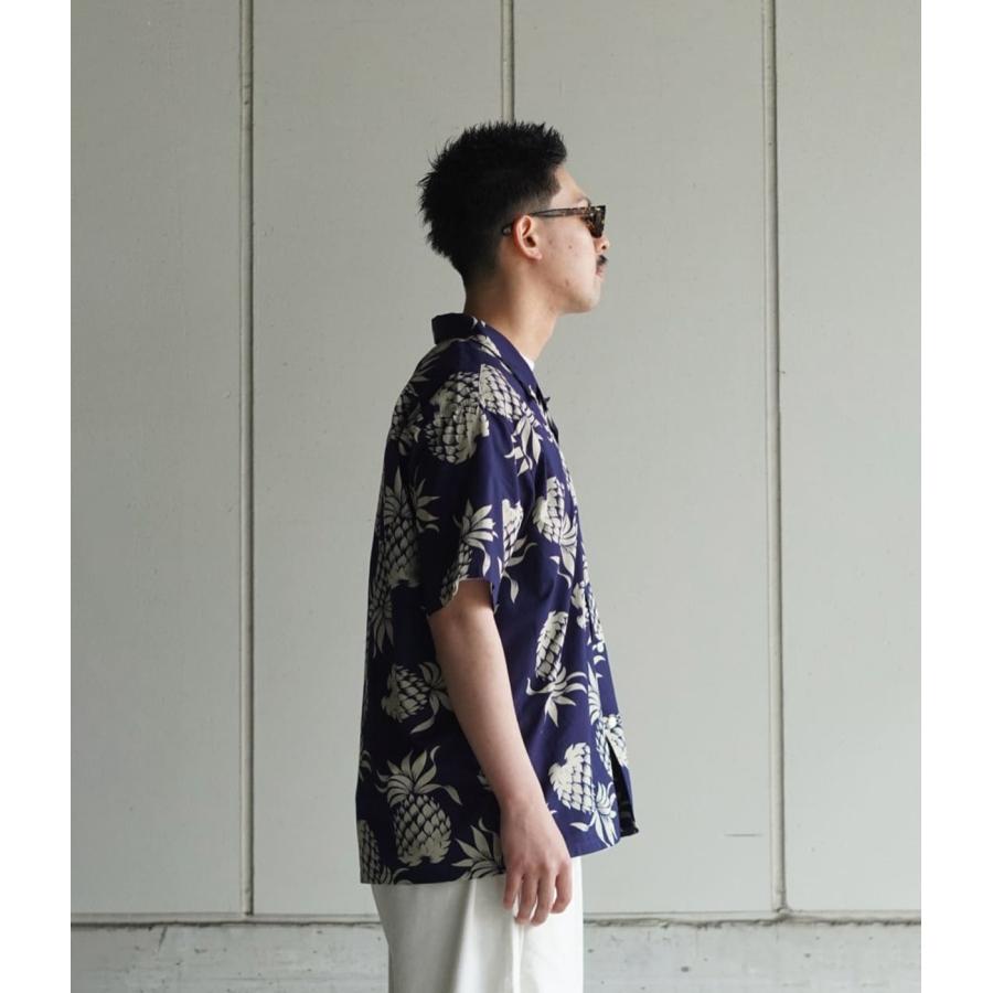 DUKE KAHANAMOKU / デューク カハナモク ： S/S COTTON OPEN SHIRT DUKE’S PINEAPPLE / 全2色 ： DK37811 | DUKE KAHANAMOKU | 11