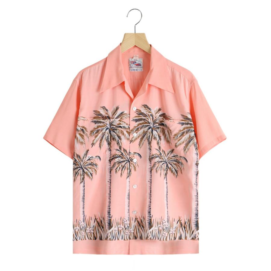 DUKE KAHANAMOKU / デューク カハナモク ： S/S RAYON HAWAIIAN SHIRT “PALM TREE“ ： DK39448 | DUKE KAHANAMOKU