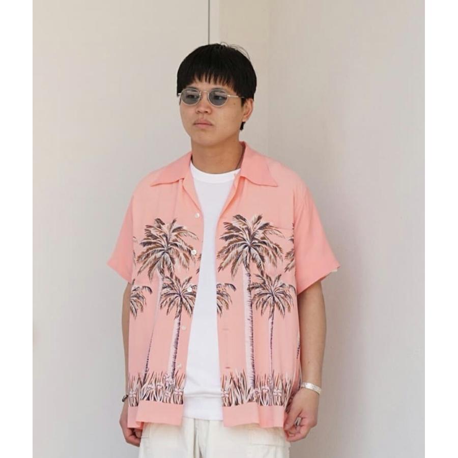 DUKE KAHANAMOKU / デューク カハナモク ： S/S RAYON HAWAIIAN SHIRT “PALM TREE“ ： DK39448 | DUKE KAHANAMOKU | 07