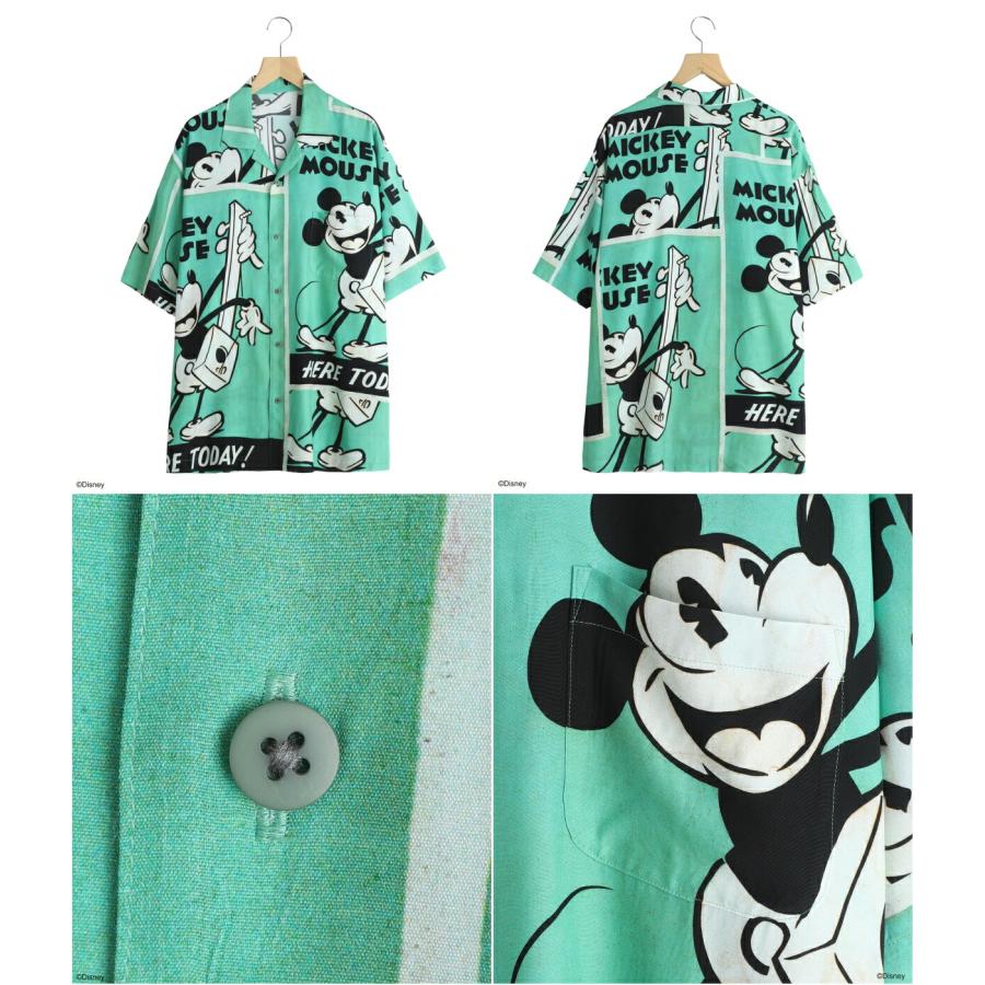 PORTER CLASSIC / ポータークラシック ： DISNEY VP / PC ALOHA COLLECTION ALOHA SHIRT / MICKEY & GUITAR ： DP-024-3965の画像