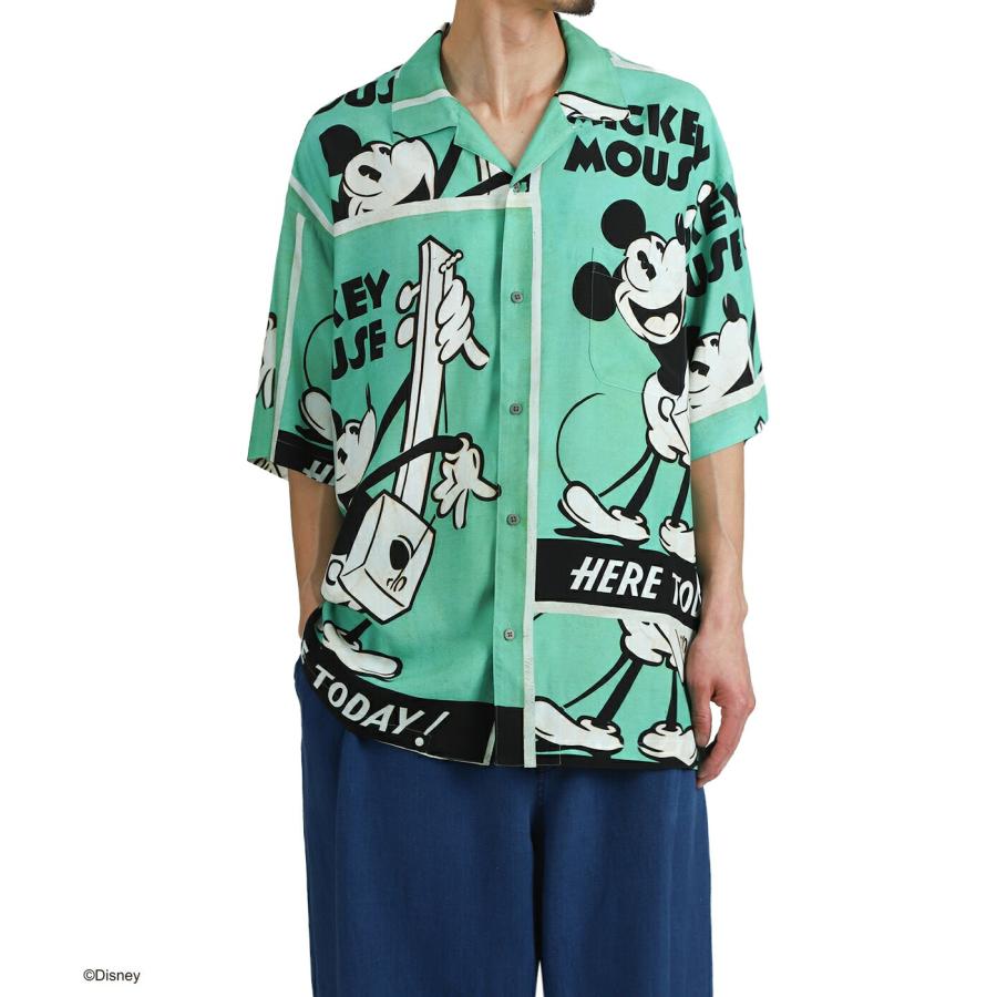 PORTER CLASSIC / ポータークラシック ： DISNEY VP / PC ALOHA COLLECTION ALOHA SHIRT / MICKEY & GUITAR ： DP-024-3965の画像