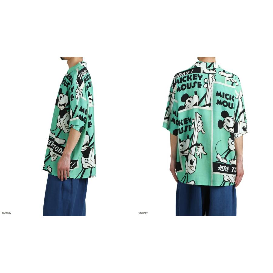 PORTER CLASSIC / ポータークラシック ： DISNEY VP / PC ALOHA COLLECTION ALOHA SHIRT / MICKEY & GUITAR ： DP-024-3965の画像