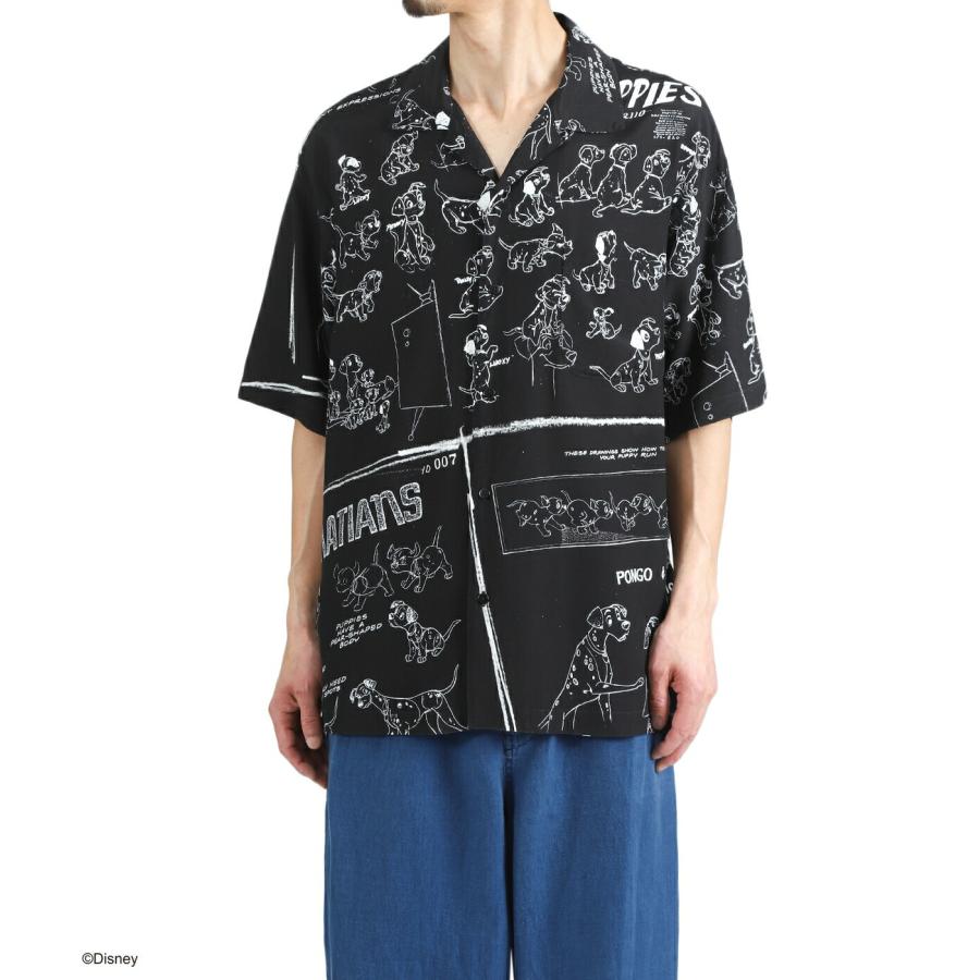 PORTER CLASSIC / ポータークラシック ： DISNEY MS / PC ALOHA COLLECTION ALOHA SHIRT / 101 DALMATIANS / 全2色 ： DP-024-3966の画像