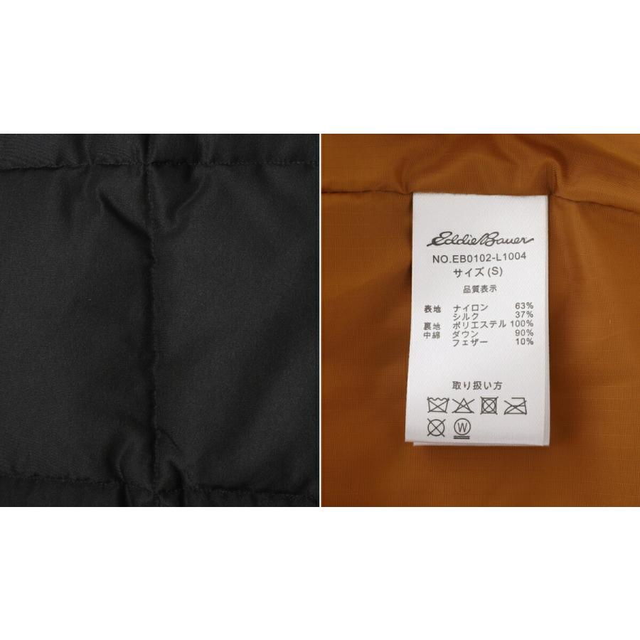 90s eddie bauer ブラック　フードコート　メタル装飾 Eddie Bauer Black Tag Collection / エディー・バウアー