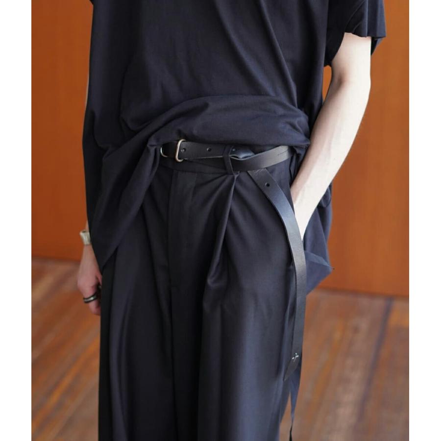 m.a+（エムエークロス） ： double oval buckle medium belt ： EL1C