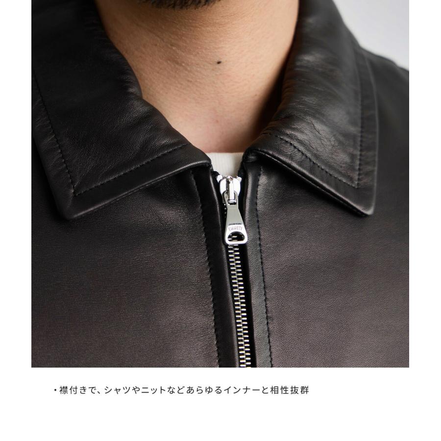 極美品◆エンメティ レザー シングルライダース ジャケット シープスキン XL Schott ショット シングル ライダース レザージャケット 3950078