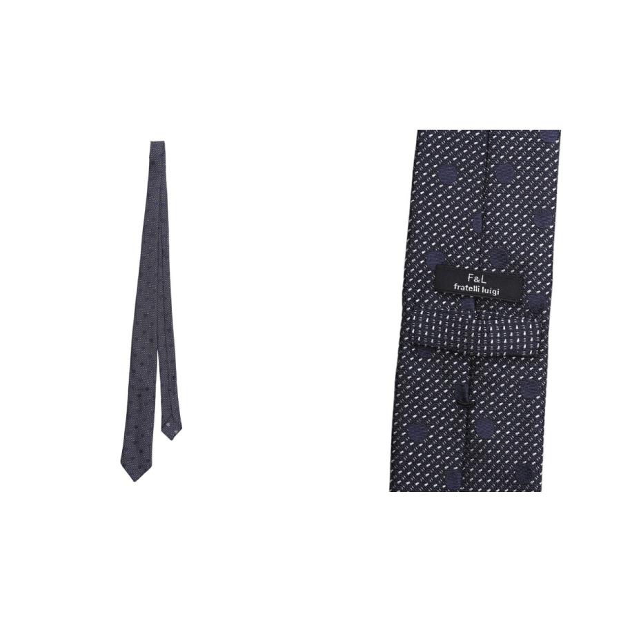 Fratelli Luigi / フラテッリルイージ ： Yarn Dyed Tie Random Dot ： F00059 | Fratelli Luigi | 01