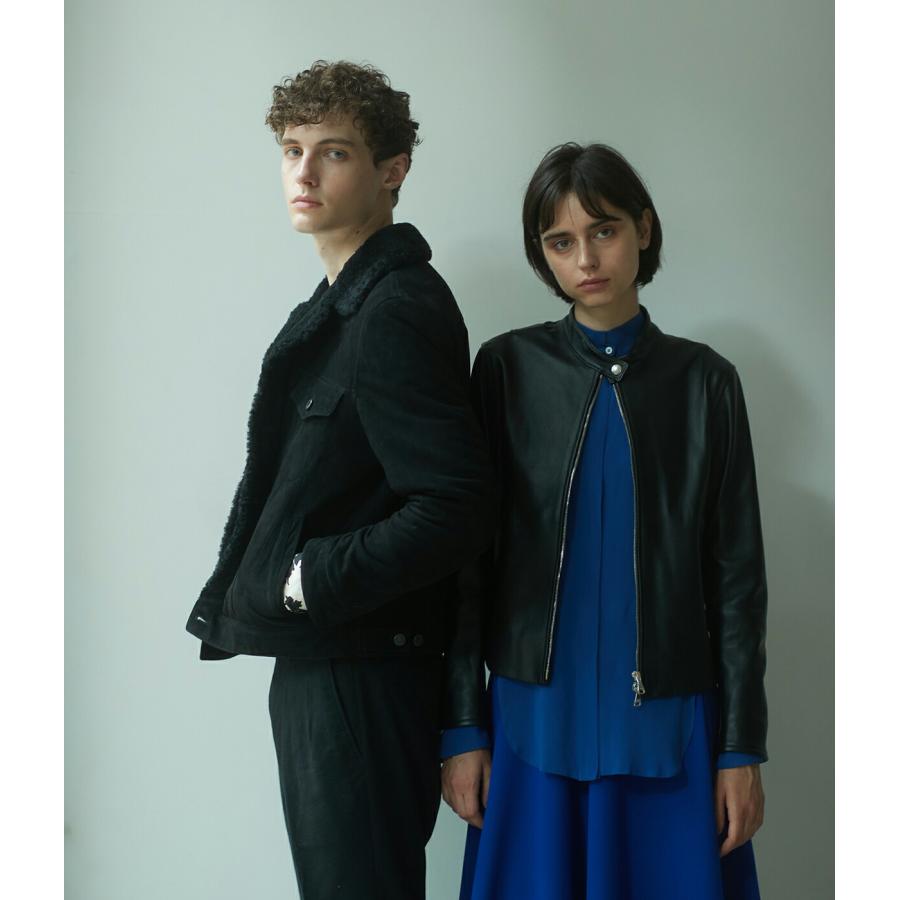 EMMETI FAI ナッパ シングル ライダースブルゾン 38 レディース EFFE BEAMS（エッフェ ビームス）EMMETI / FAI ナッパ シングル