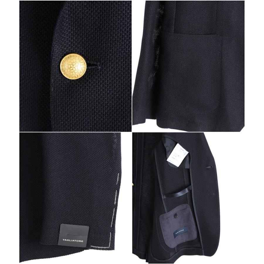 TAGLIATORE（タリアトーレ） ： KNIT BLAZER DAKAR（金ボタン） ： G