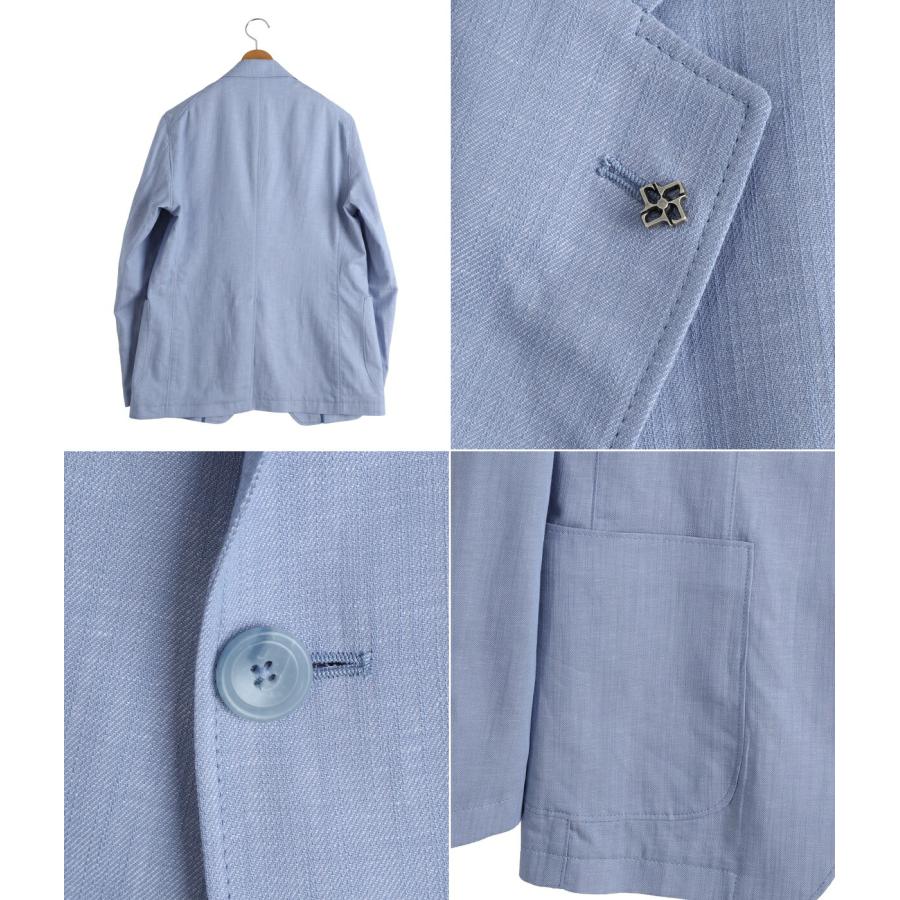TAGLIATORE /タリアトーレ ： SINGLE 2B JACKET COTTON-LINEN ： G-LIGHT12K-740020の画像