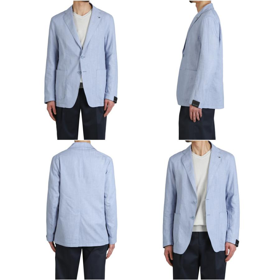 TAGLIATORE /タリアトーレ ： SINGLE 2B JACKET COTTON-LINEN ： G-LIGHT12K-740020の画像