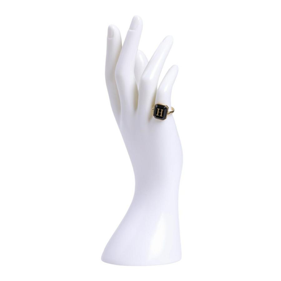 GIGI GIGI / ジジ ： [レディース]Initial onyx ring (イニシャル：H