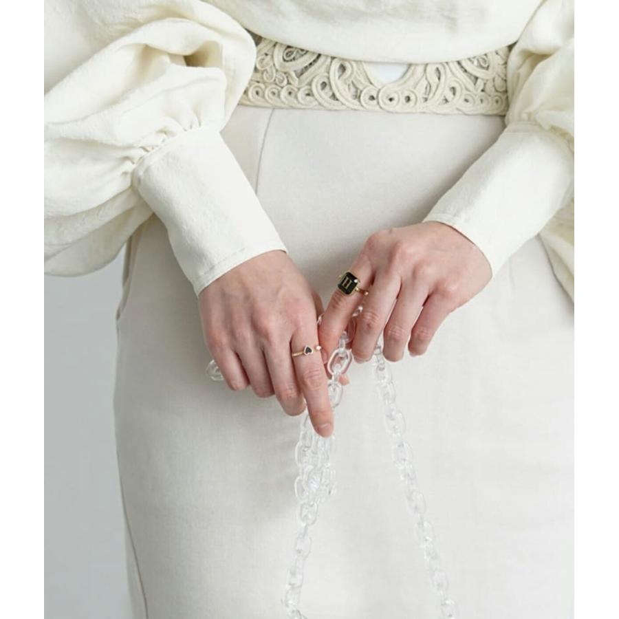 GIGI GIGI / ジジ ： [レディース]Initial onyx ring (イニシャル：H