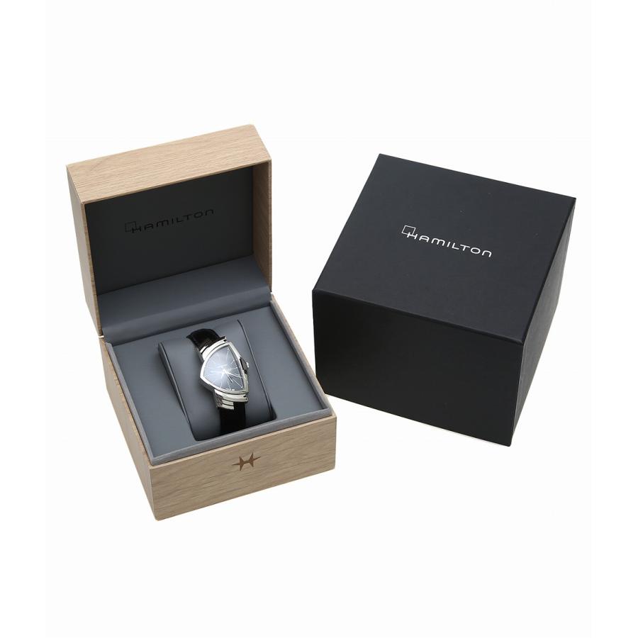 Hamilton ハミルトン　ベンチュラ　H244112 箱付き ハミルトン ベンチュラ H244112 ブラック メンズ 時計 【中古