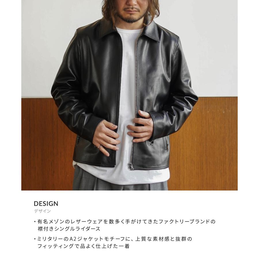 CALIBRO12 / カリブロ12 : single zip jacket A2 type NAPPA DE CALIBRO12 / カリブロ12 : single zip jacket A2 type NAPPA DE