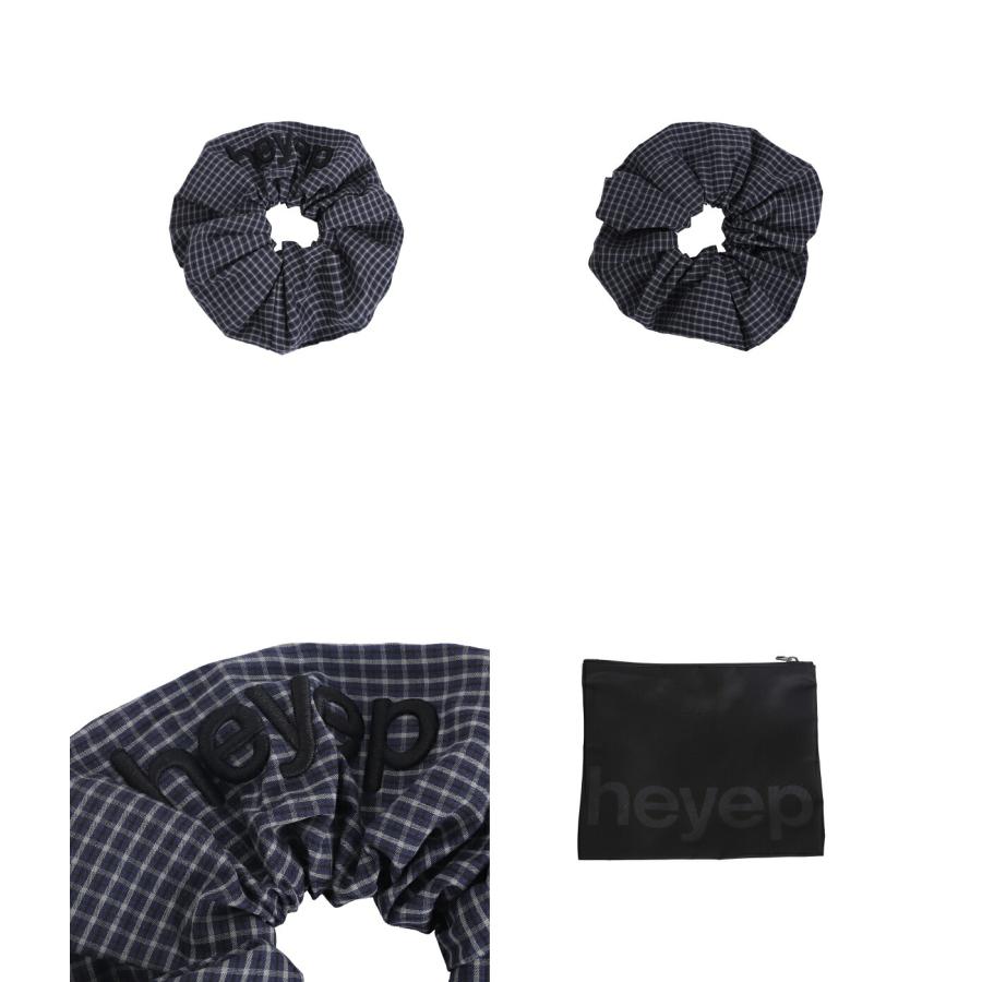 heyep / ヘイップ ： [レディース]Pajama Check Logo Scrunchie ： hp01326[コンパクト] | heyep | 01