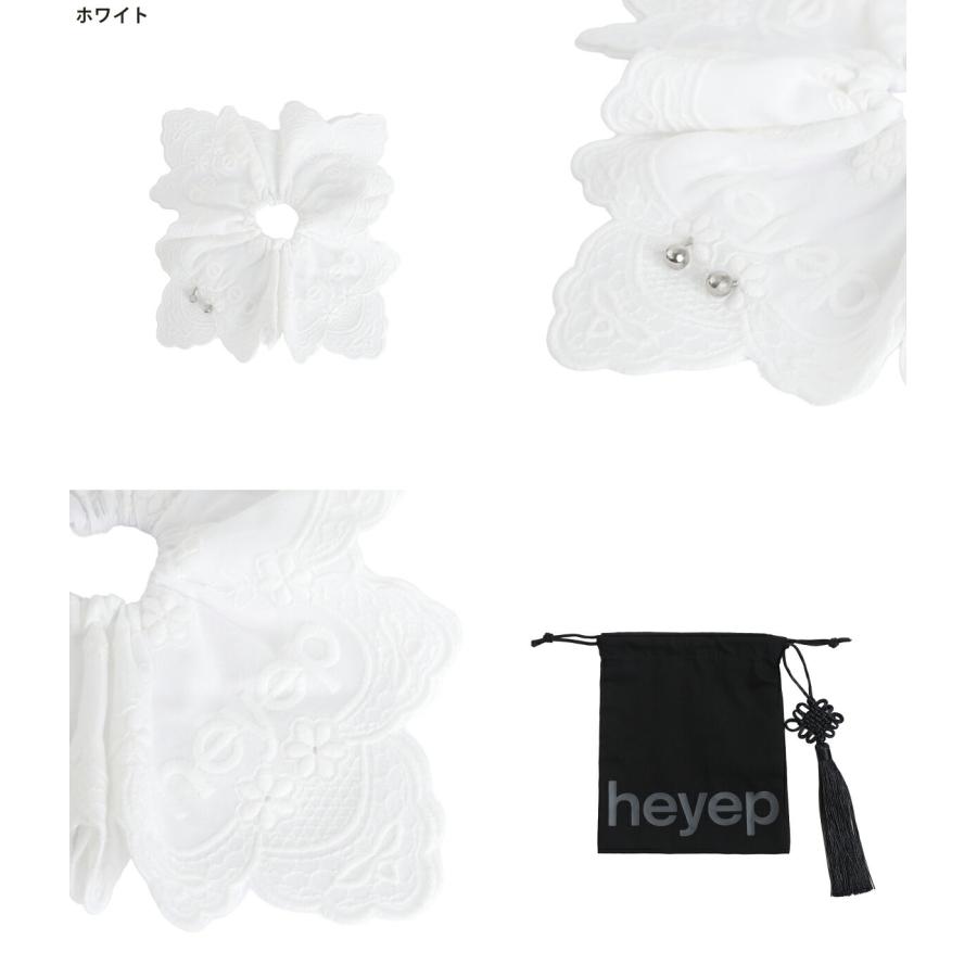 heyep / ヘイップ ： [レディース]Pierced Lace Scrunchie / 全2色 ： hp04426 | heyep | 01