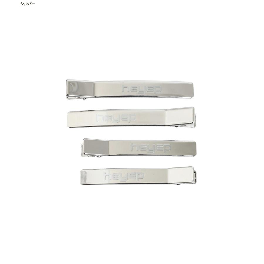 heyep / ヘイップ ： New Logo Hair Clips-4 Piece Set / 全2色 ： hp07725[コンパクト]の画像
