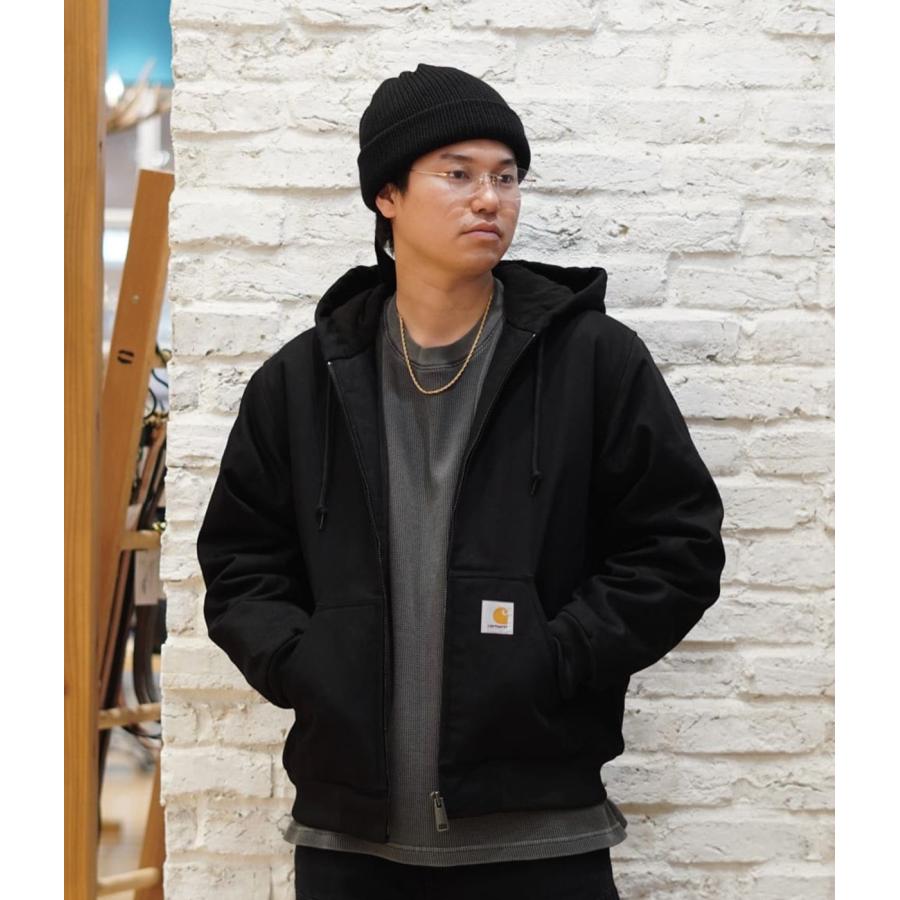 ジャケット・アウター Carhartt WIP active jacket M Cahartt Wip Active Jacket (Winter) In Black (Heavy Stone Wash