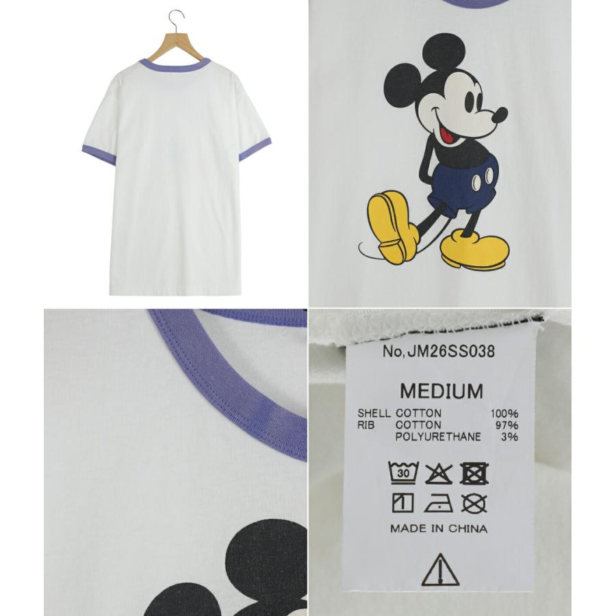 JACKSON MATISSE（ジャクソンマティス） ： MickeyMouse Ringer Tee