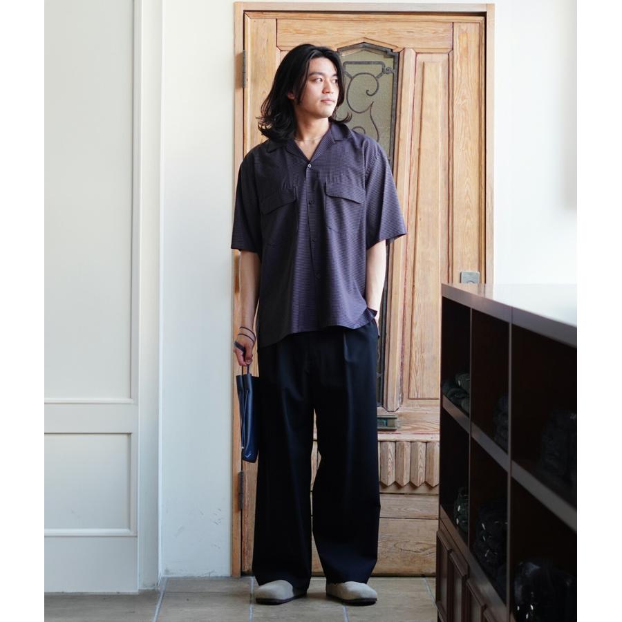 KAPTAIN SUNSHINE / キャプテンサンシャイン ： Summer Wool Open Collar SS Shirt / 全2色 ： KS26SSH02 | Kaptain Sunshine | 08