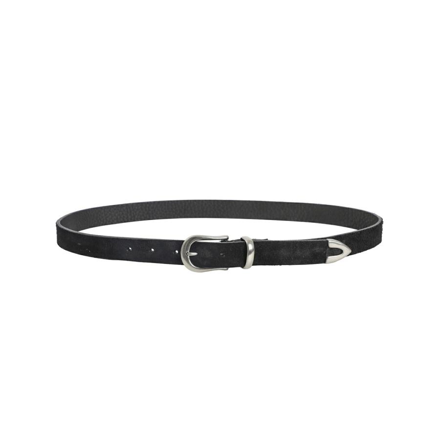 MINEDENIM（マインデニム） ： Thick Velour Western Belt ： LBT-018