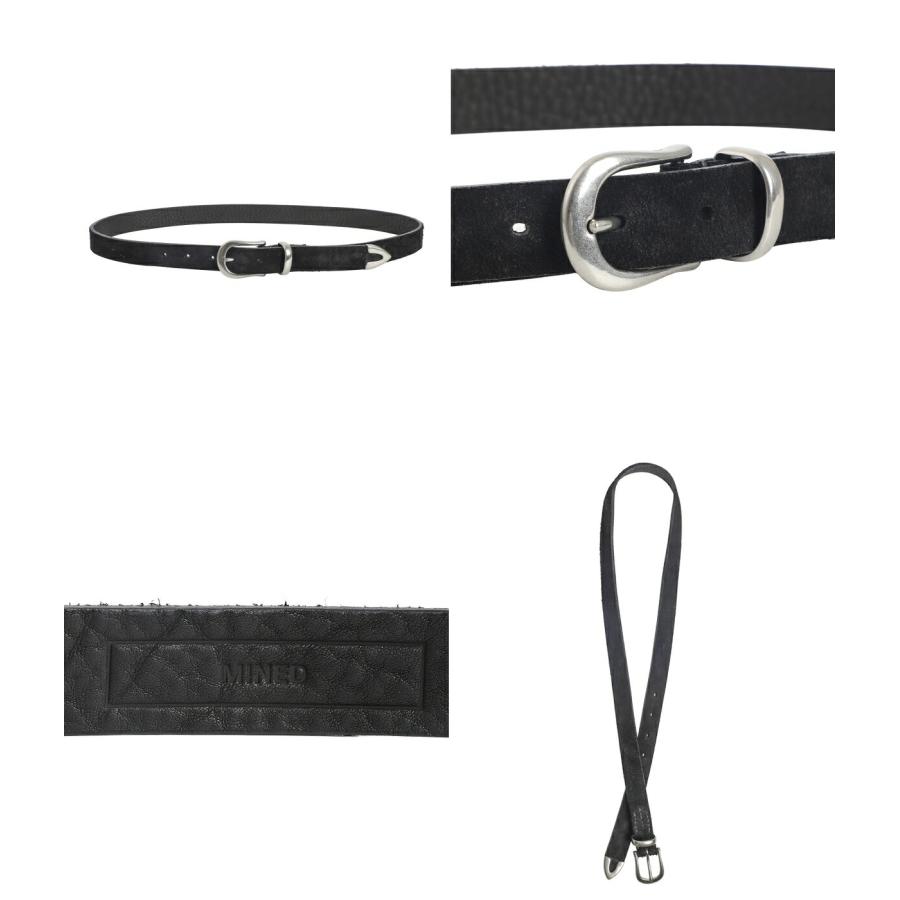 MINEDENIM（マインデニム） ： Thick Velour Western Belt ： LBT-018
