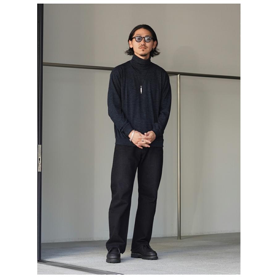 marka（マーカ） ： TURTLE NECK - sp120's wool cotton knit - / 全2