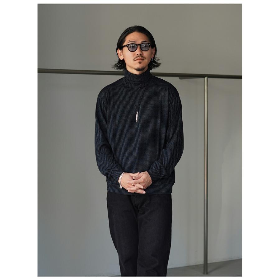 marka（マーカ） ： TURTLE NECK - sp120's wool cotton knit - / 全2
