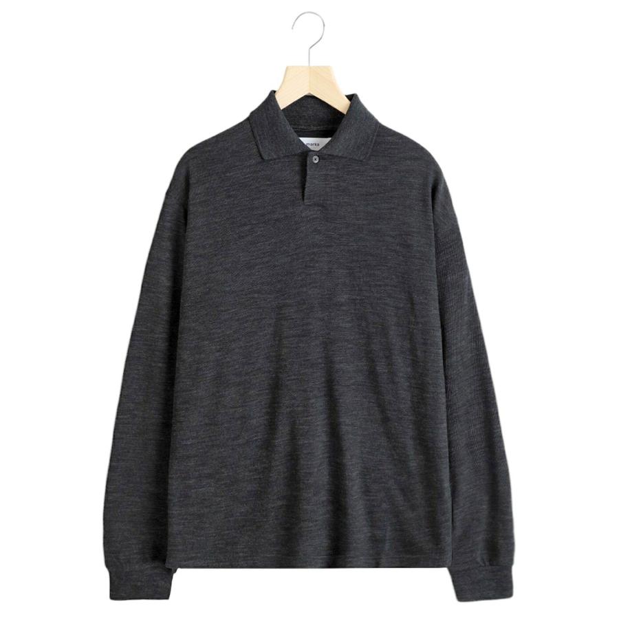 marka（マーカ） ： 1B POLO - sp120's wool cotton knit - ： M24C