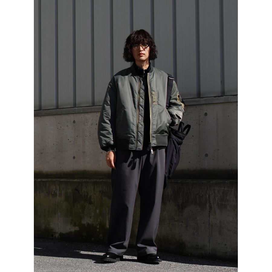 marka RECYCLE NYLON TWILL L-2B ブラック MA-1 marka(マーカ) - L-2B RECYCLE NYLON TWILL (M23A-05BL01C