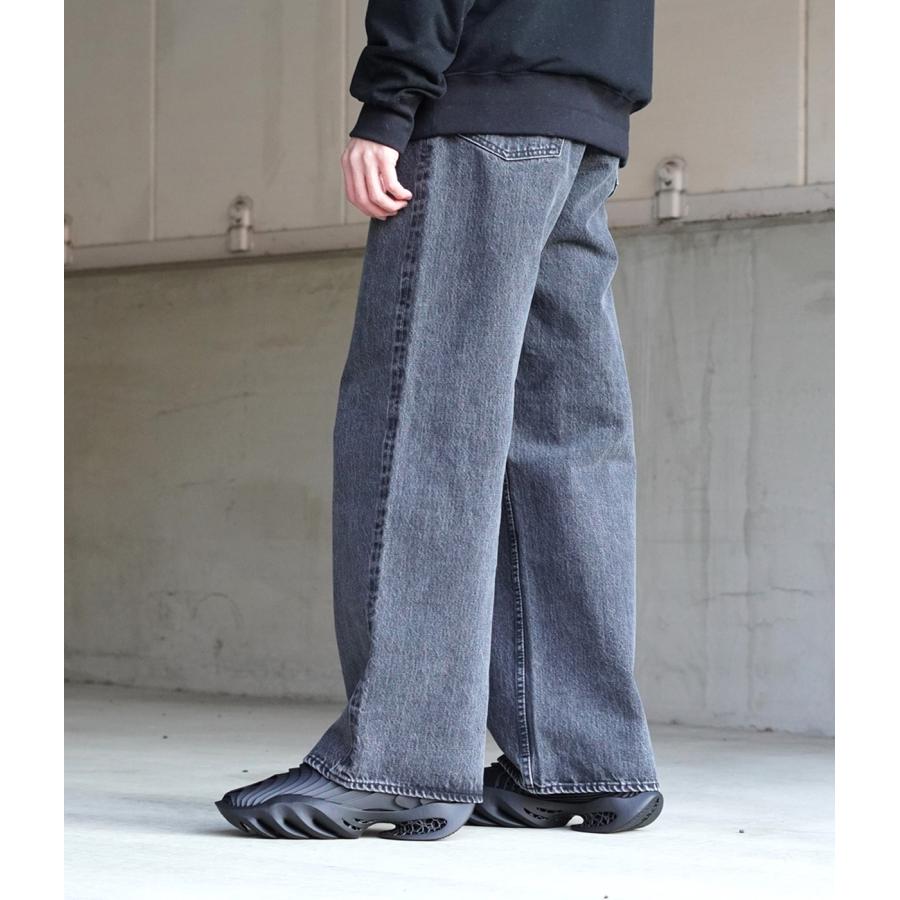 marka / マーカ ： WIDE LEG JEANS - faded black - ： M25A-04PT12C 