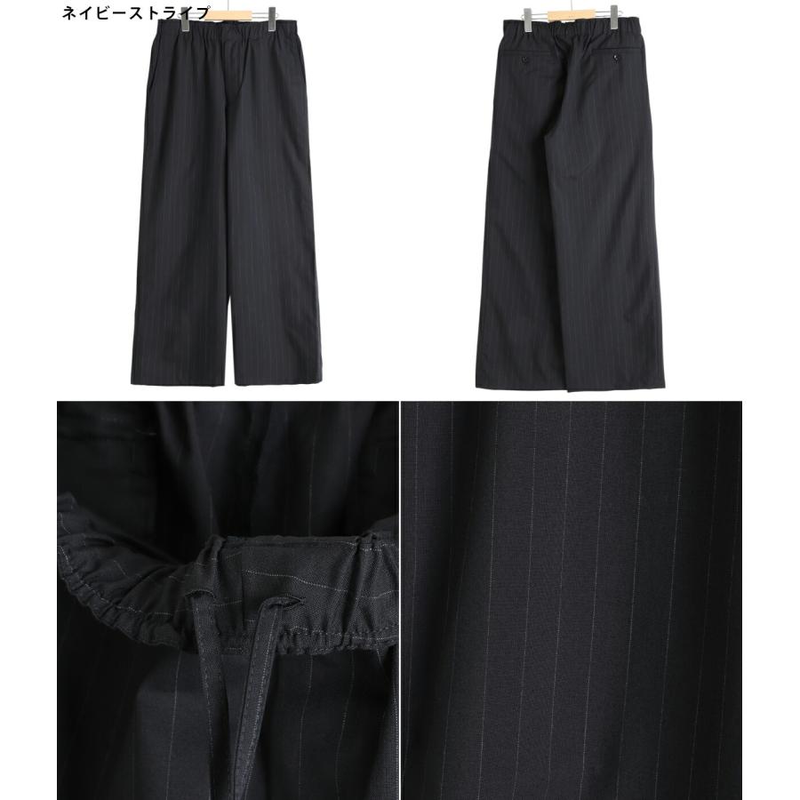 marka（マーカ） ： WIDE LEG EASY PANTS - 2/72 washer wool tropical