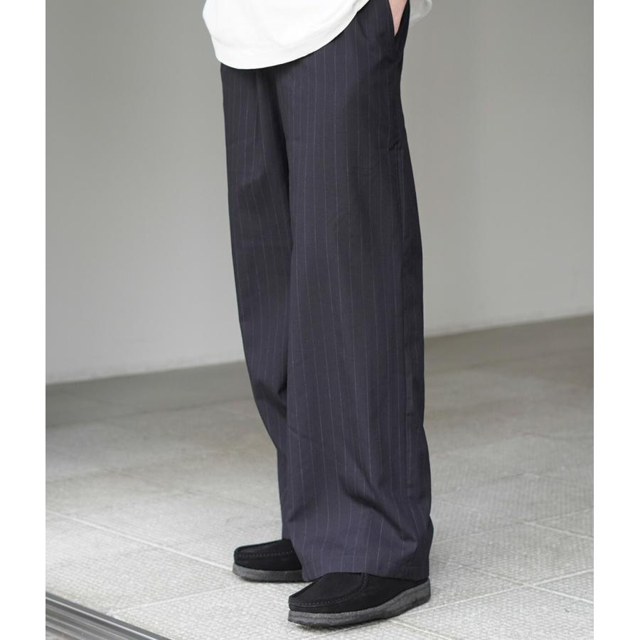 marka（マーカ） ： WIDE LEG EASY PANTS - 2/72 washer wool tropical