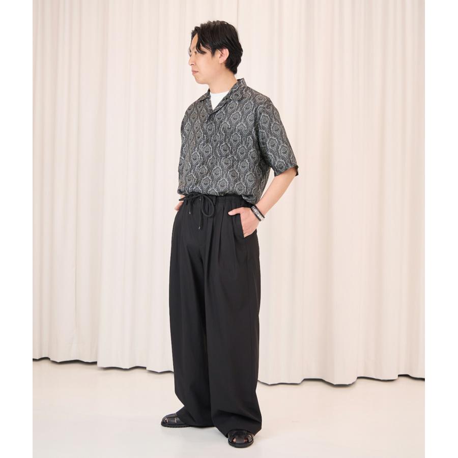 URU 25ss 美品 シルク シースルー プルオーバーシャツ 2 marka（マーカ） ： SILK OPEN COLLAR SHIRT / 全2色 ： M25A-22SH02B