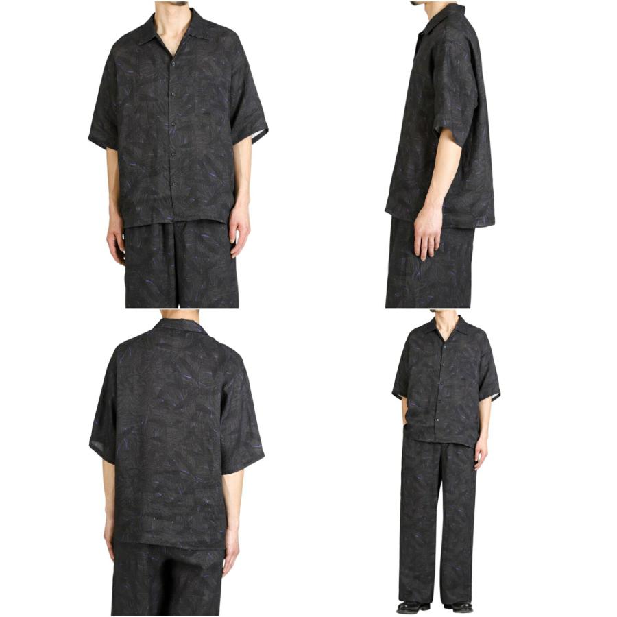 marka（マーカ） ： OPEN COLLAR S/S SHIRT - LINEN TROPICAL - / 全2
