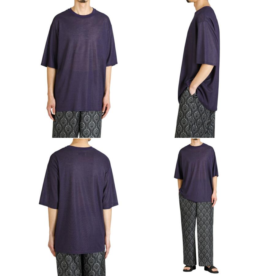 【新品未使用品】marka 25SS ラミー天竺 クルーネックT 紫 サイズ2 新品未使用品】marka 25SS ラミー天竺 クルーネックT 紫 サイズ2