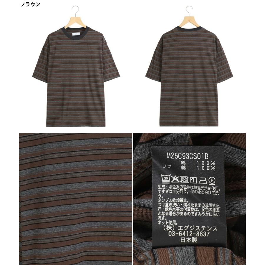 marka（マーカ） ： BORDER TEE - 60/1 ORGANIC MELANGE BORDER -/ 全2